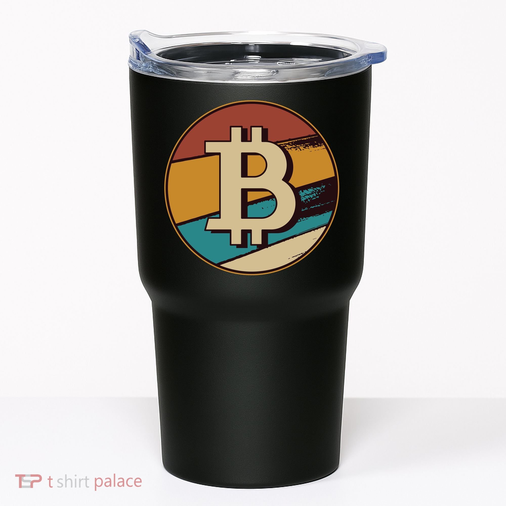 Bitcoin Retro Logo Tumbler