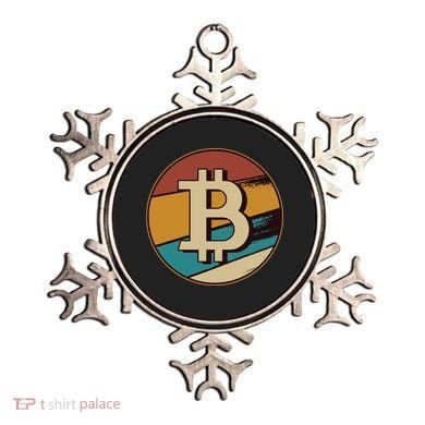 Bitcoin Retro Logo Ornament