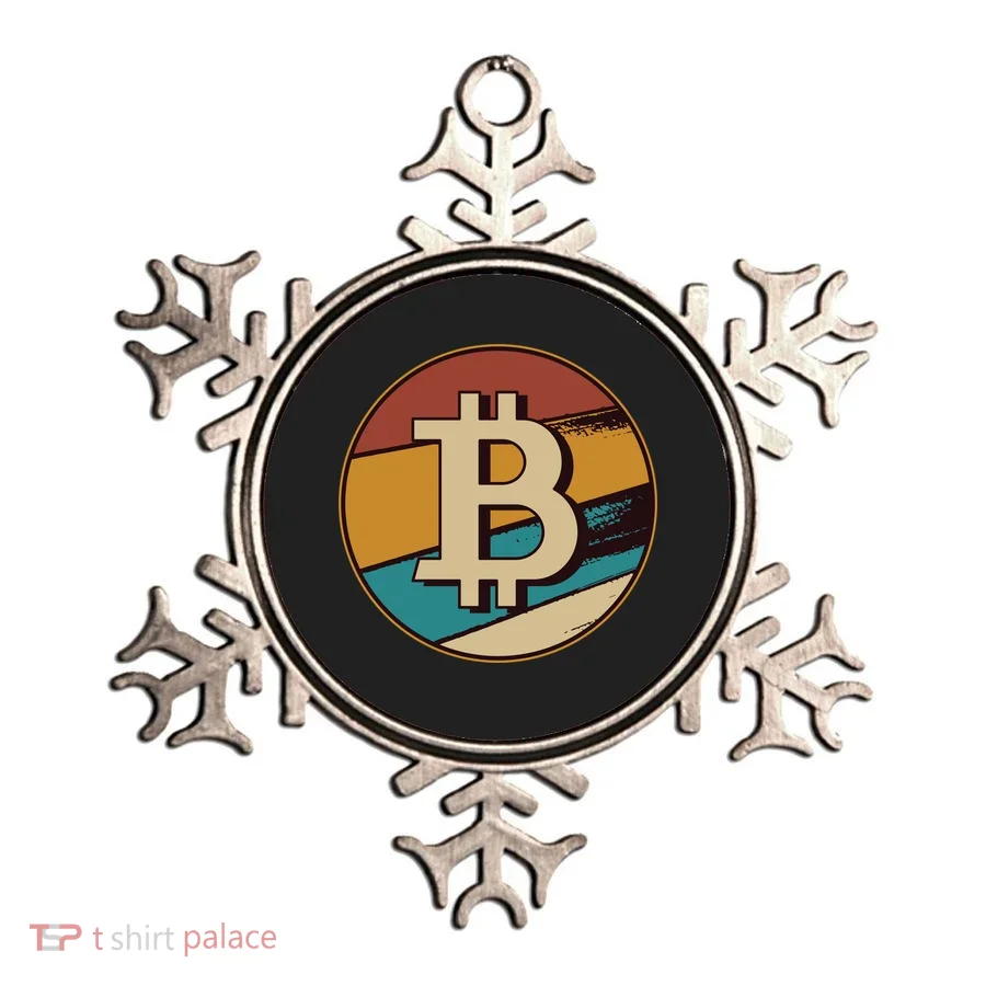 Bitcoin Retro Logo Ornament