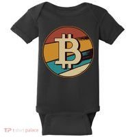 Bitcoin Retro Logo Baby Bodysuit thumb 0