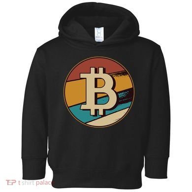 Bitcoin Retro Logo Toddler Hoodie