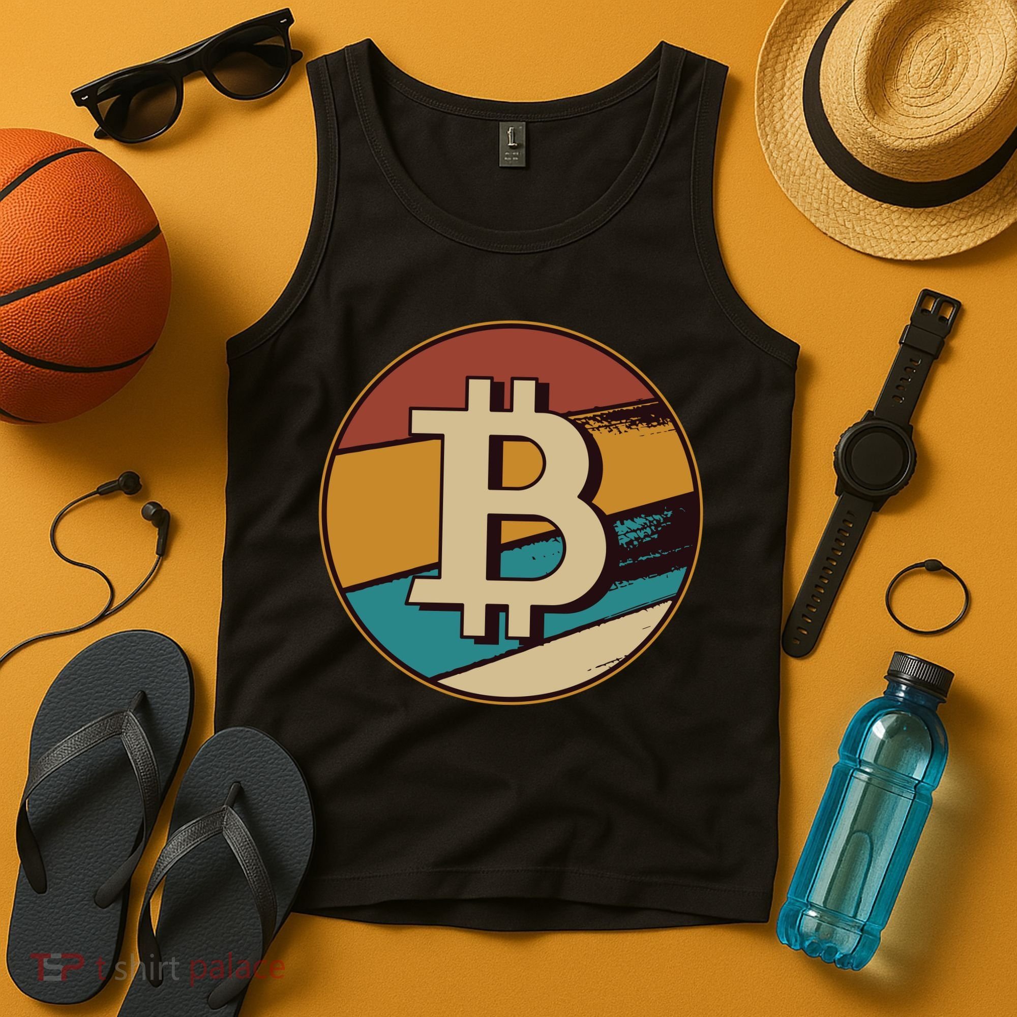 Bitcoin Retro Logo Tank Top