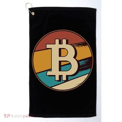 Bitcoin Retro Logo Golf Towel