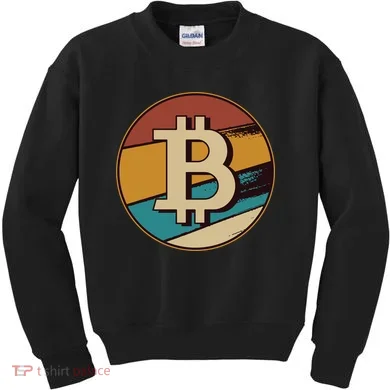 Bitcoin Retro Logo Kids Sweatshirt