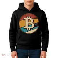 Bitcoin Retro Logo Kids Hoodie thumb 4