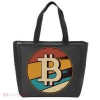 Bitcoin Retro Logo Tote Bag thumb 0