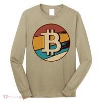Bitcoin Retro Logo Long Sleeve Shirt thumb 0
