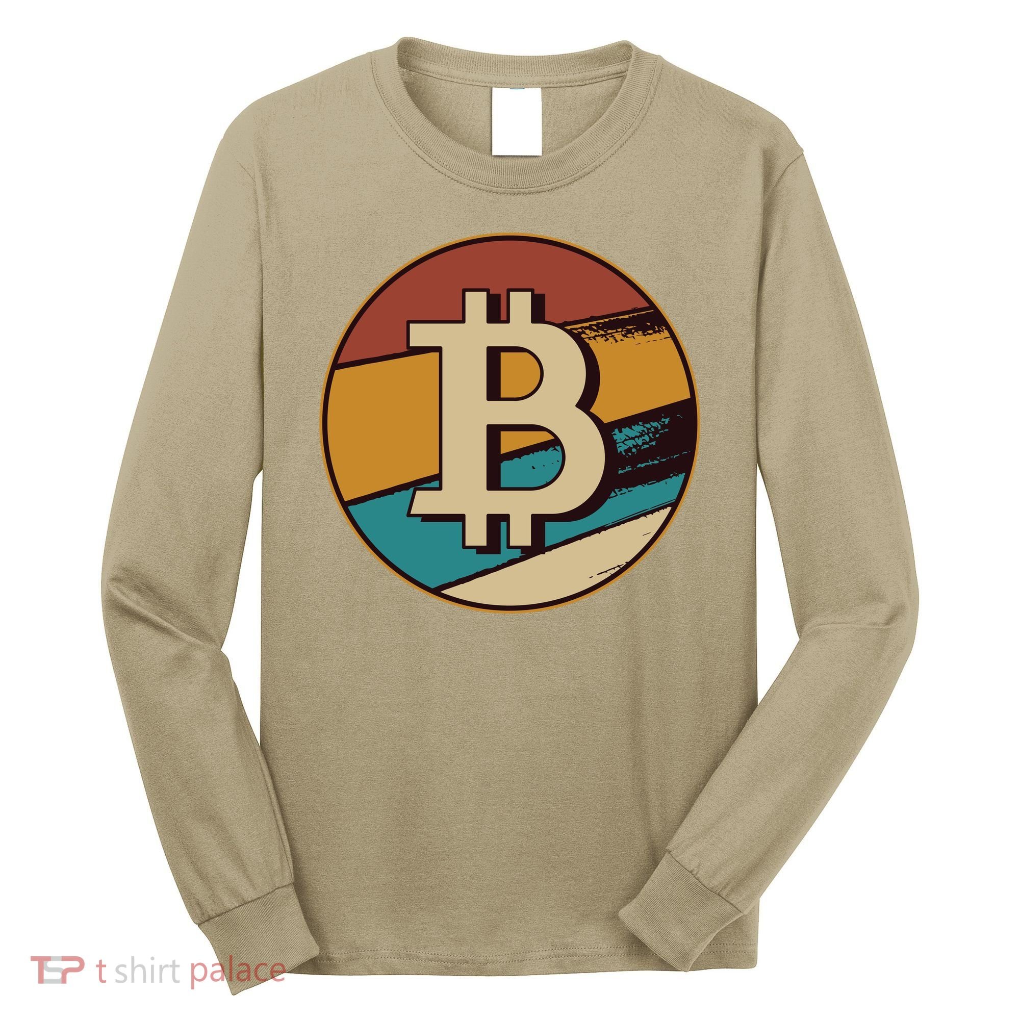 Bitcoin Retro Logo Long Sleeve Shirt