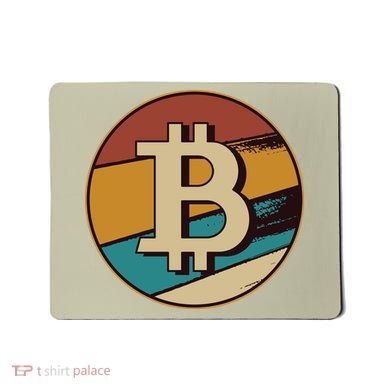Bitcoin Retro Logo Mousepad