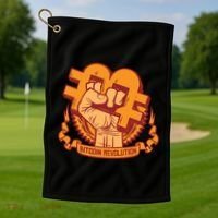 Bitcoin Revolution Golf Towel thumb 1