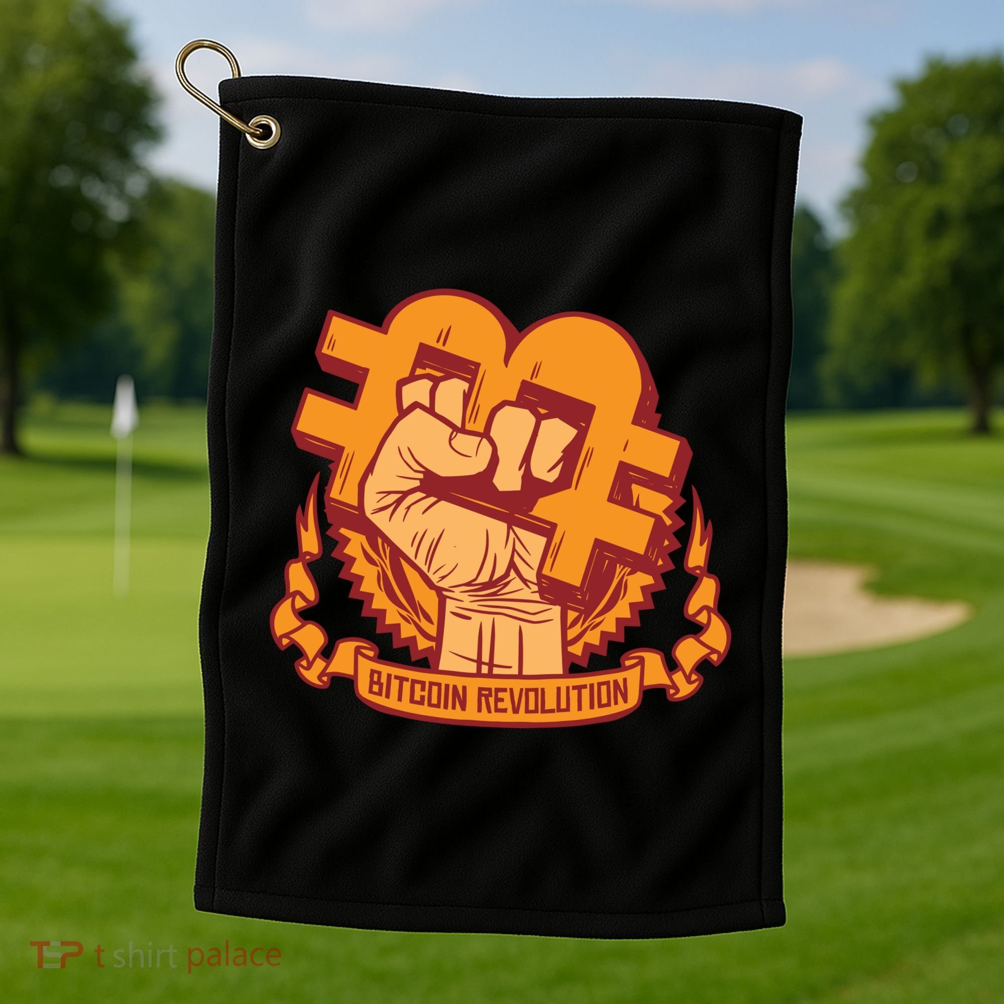 Bitcoin Revolution Golf Towel