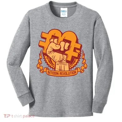 Bitcoin Revolution Kids Long Sleeve Shirt