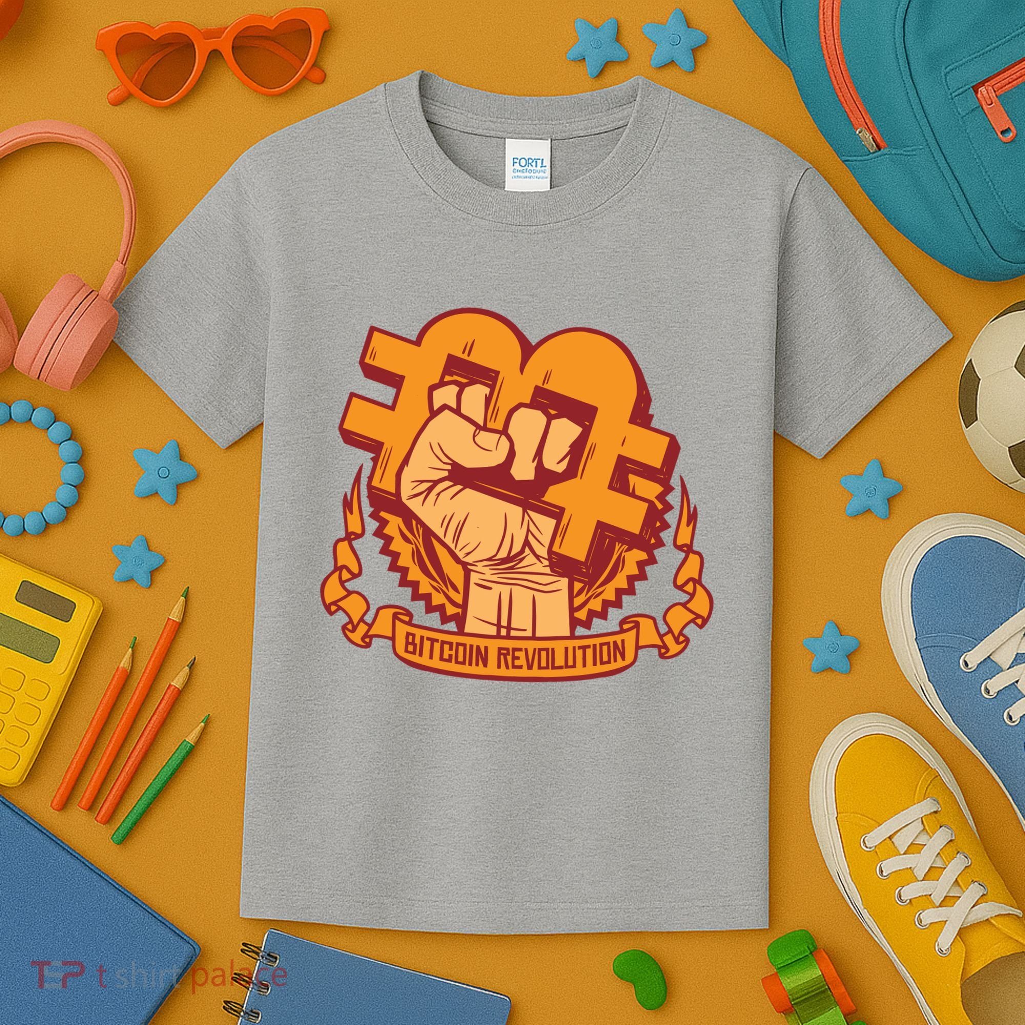 Bitcoin Revolution Kids T-Shirt