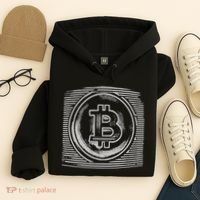 Bitcoin Static Logo Hoodie thumb 4