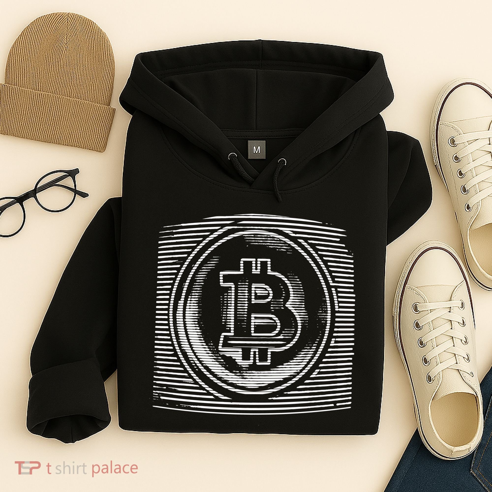 Bitcoin Static Logo Hoodie
