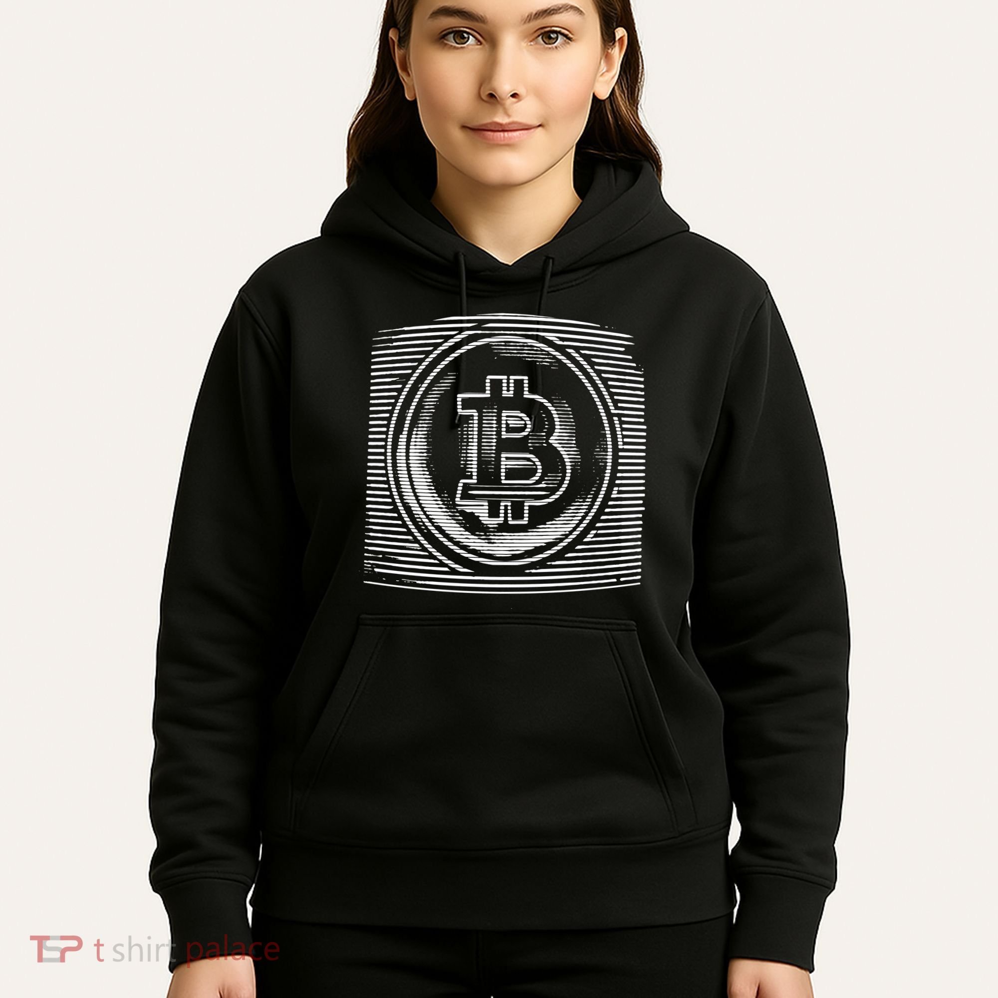 Bitcoin Static Logo Hoodie
