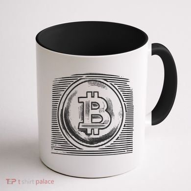 Bitcoin Static Logo Coffee Mug back