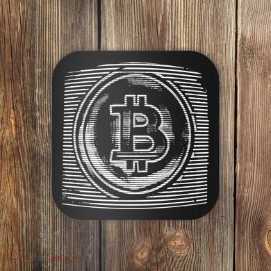 Bitcoin Static Logo Coaster