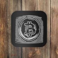 Bitcoin Static Logo Coaster thumb 0