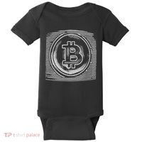 Bitcoin Static Logo Baby Bodysuit thumb 0