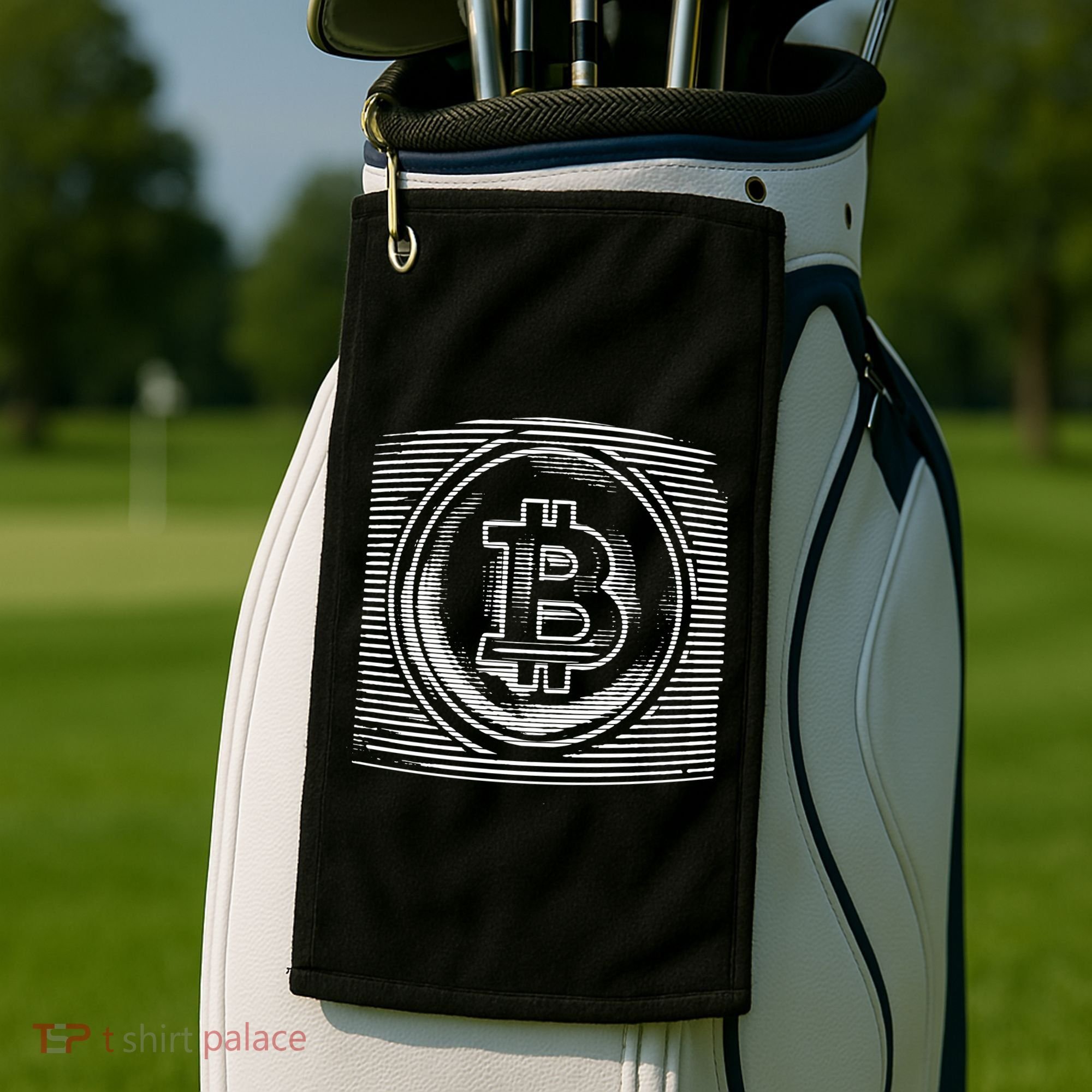 Bitcoin Static Logo Golf Towel
