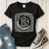 Bitcoin Static Logo Women's T-Shirt thumb 3