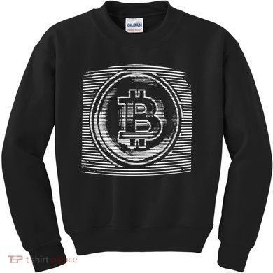 Bitcoin Static Logo Kids Sweatshirt