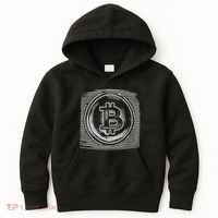 Bitcoin Static Logo Kids Hoodie thumb 0