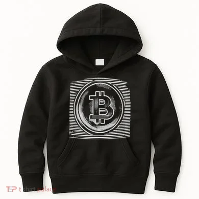 Bitcoin Static Logo Kids Hoodie