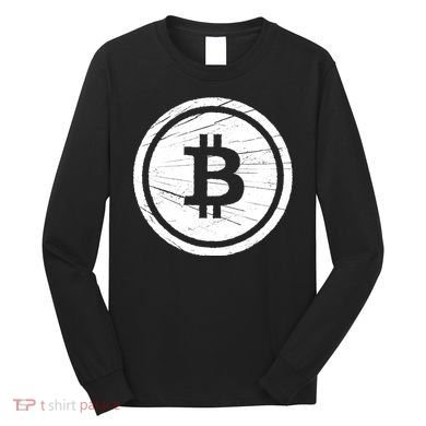 Bitcoin Symbol Long Sleeve Shirt