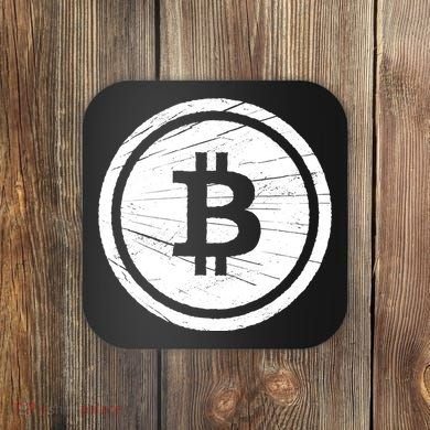 Bitcoin Symbol Coaster
