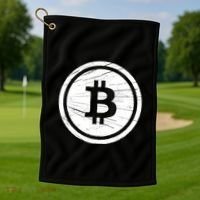 Bitcoin Symbol Golf Towel thumb 1