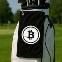 Bitcoin Symbol Golf Towel thumb 2