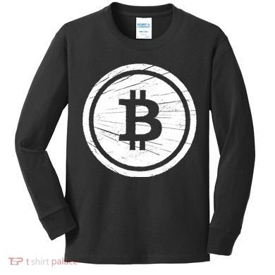 Bitcoin Symbol Kids Long Sleeve Shirt