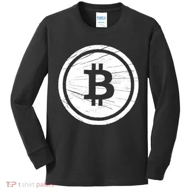Bitcoin Symbol Kids Long Sleeve Shirt