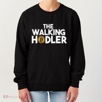 Bitcoin The Walking Holder Women's Sweatshirt thumb 0