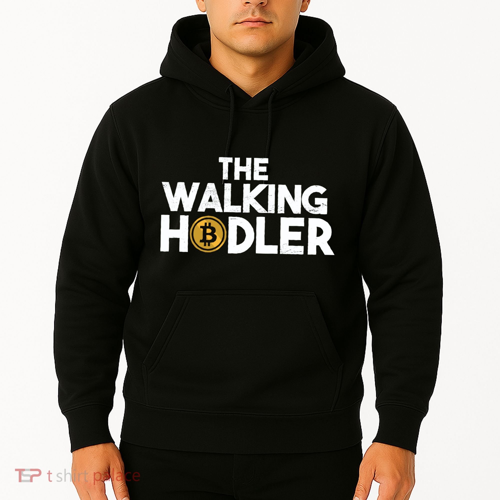 Bitcoin The Walking Holder Hoodie