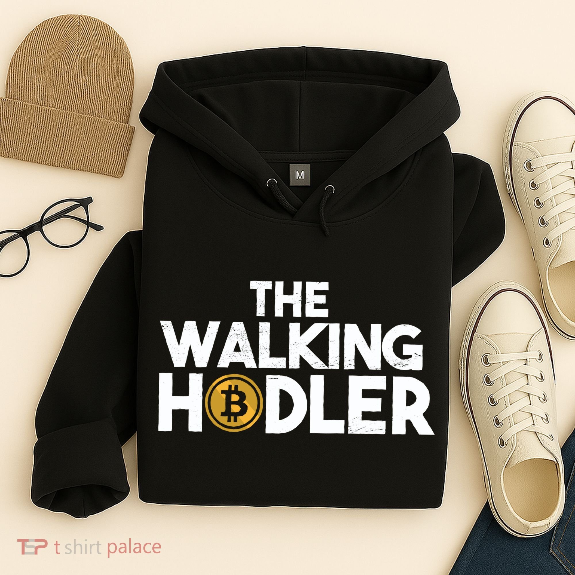 Bitcoin The Walking Holder Hoodie