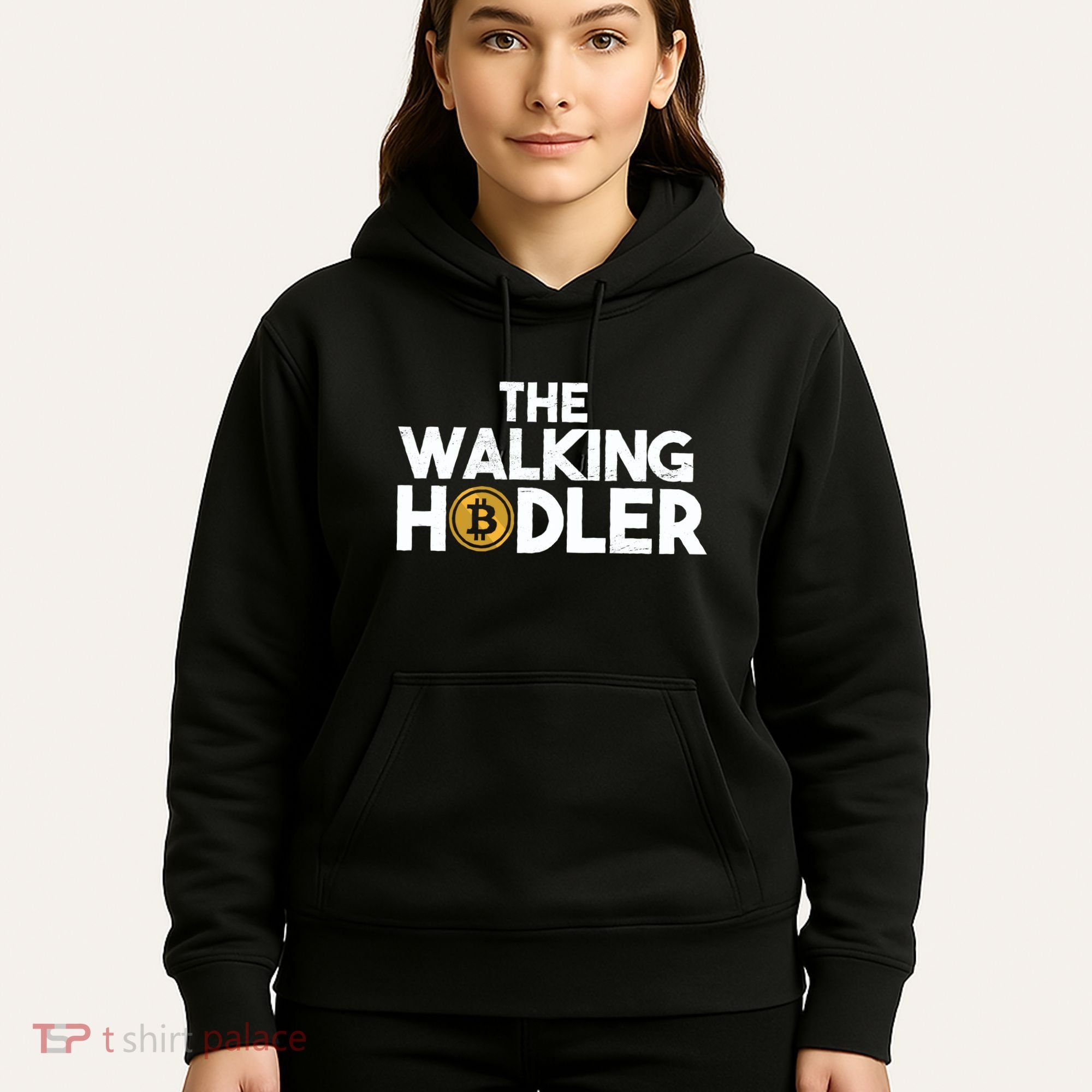 Bitcoin The Walking Holder Hoodie