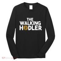 Bitcoin The Walking Holder Long Sleeve Shirt thumb 0