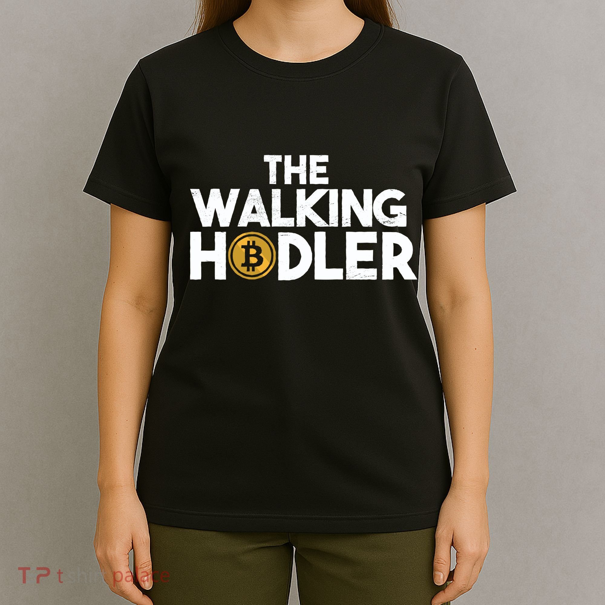 Bitcoin The Walking Holder T-Shirt