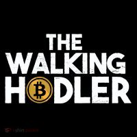 Bitcoin The Walking Holder Button thumb 1