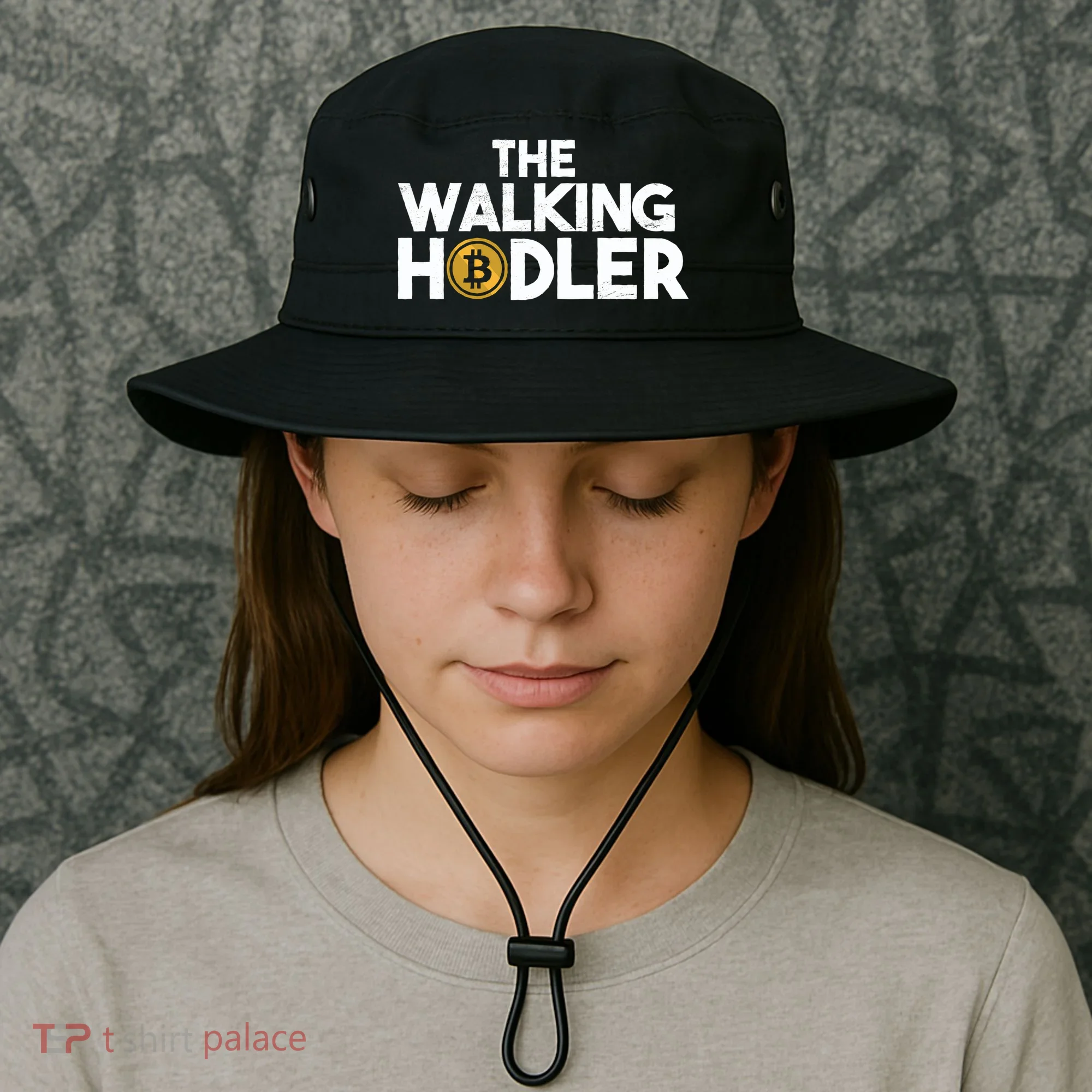 Bitcoin The Walking Holder Bucket Hat