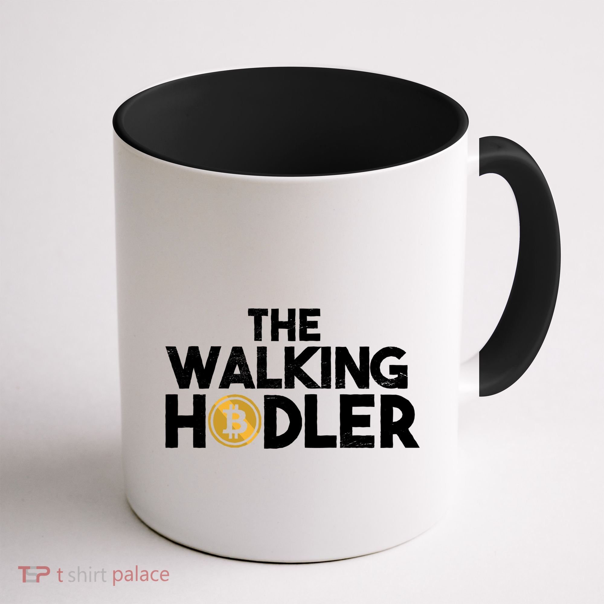 Bitcoin The Walking Holder Coffee Mug