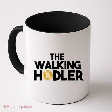 Bitcoin The Walking Holder Coffee Mug