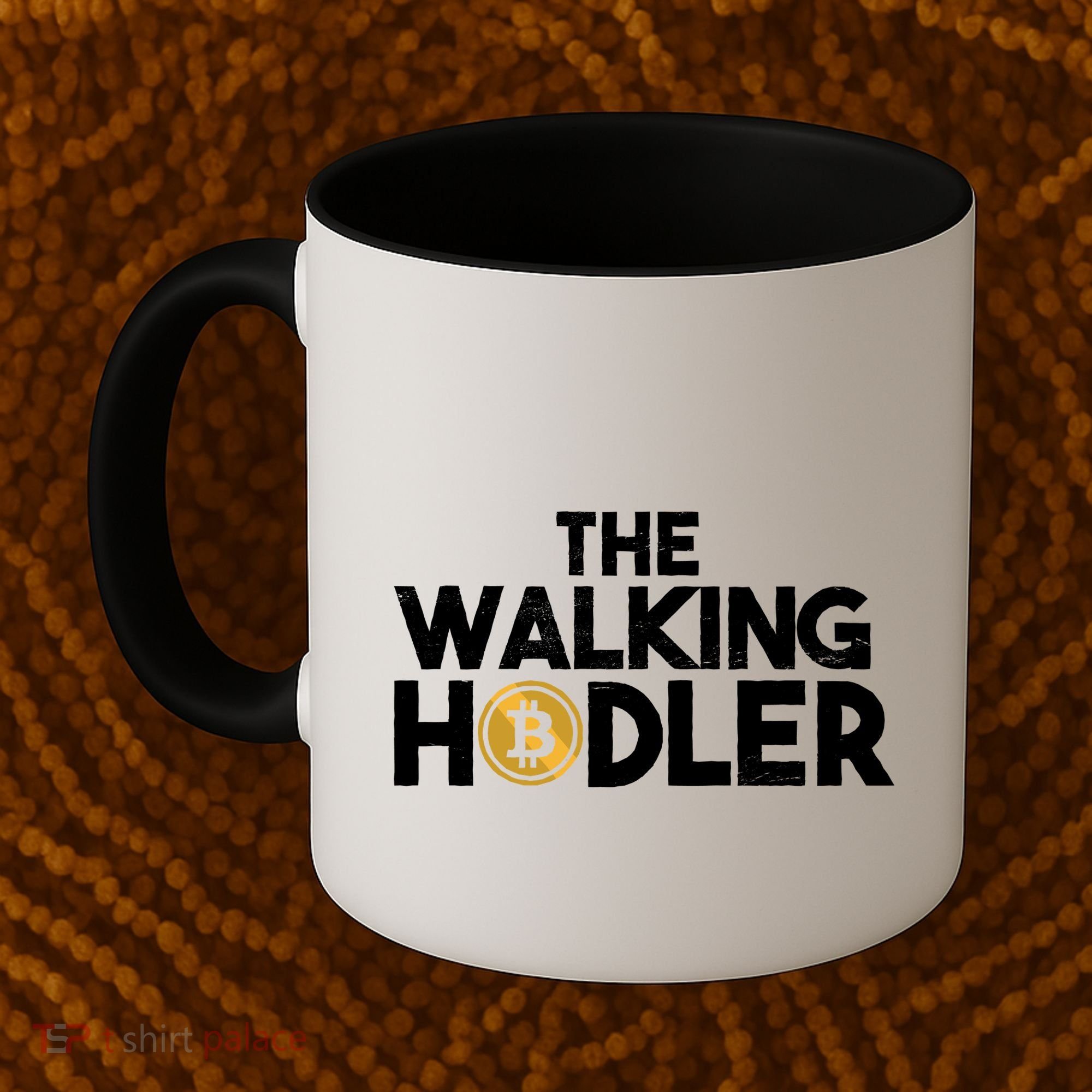 Bitcoin The Walking Holder Coffee Mug