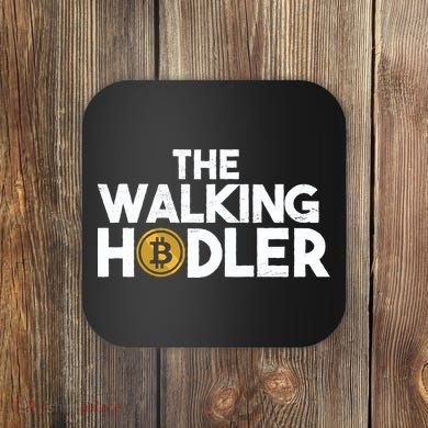 Bitcoin The Walking Holder Coaster
