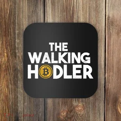Bitcoin The Walking Holder Coaster