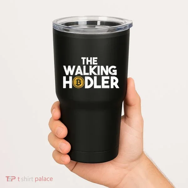 Bitcoin The Walking Holder Tumbler