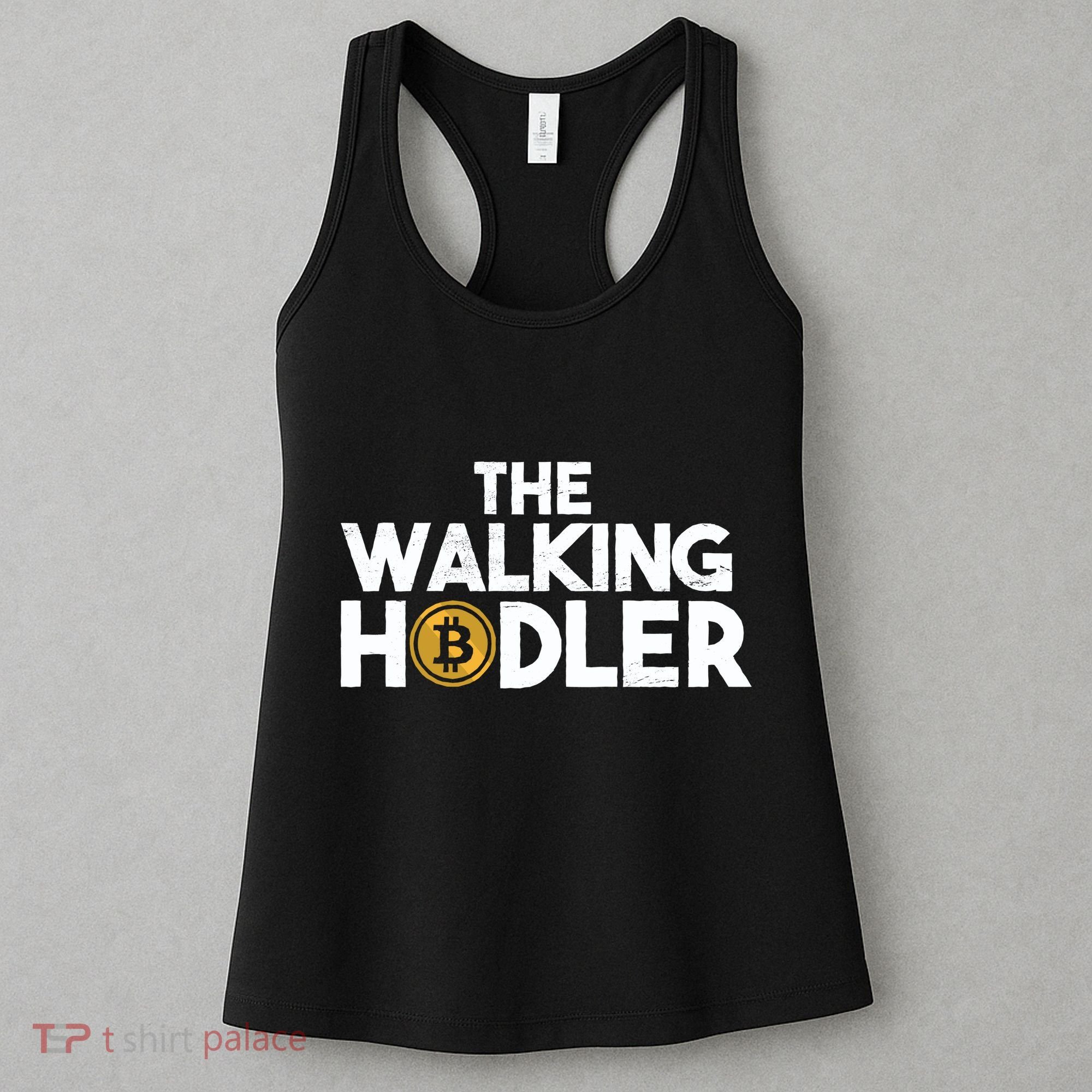 Bitcoin The Walking Holder Women's Tank Top